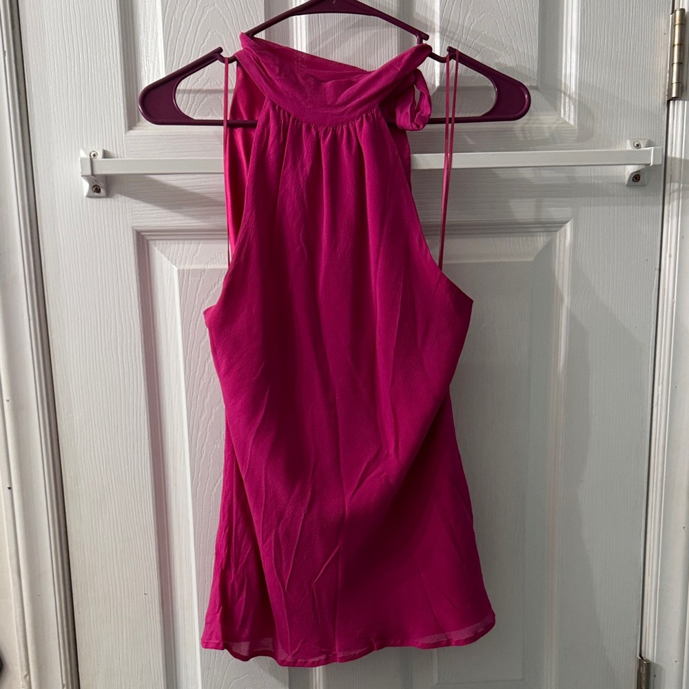 Express Fuchsia Sleeveless Blouse